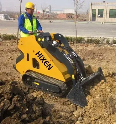 HIXEN mini track skid steer loader