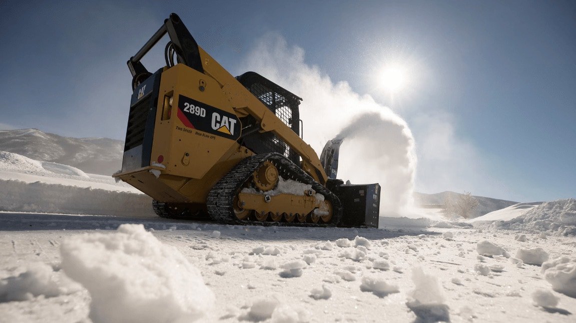 Image showing Applications Of Skid Steer Loaders in snow removal