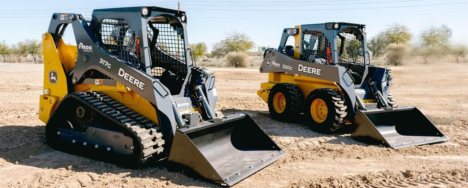 Photograph of a skid steer loaders