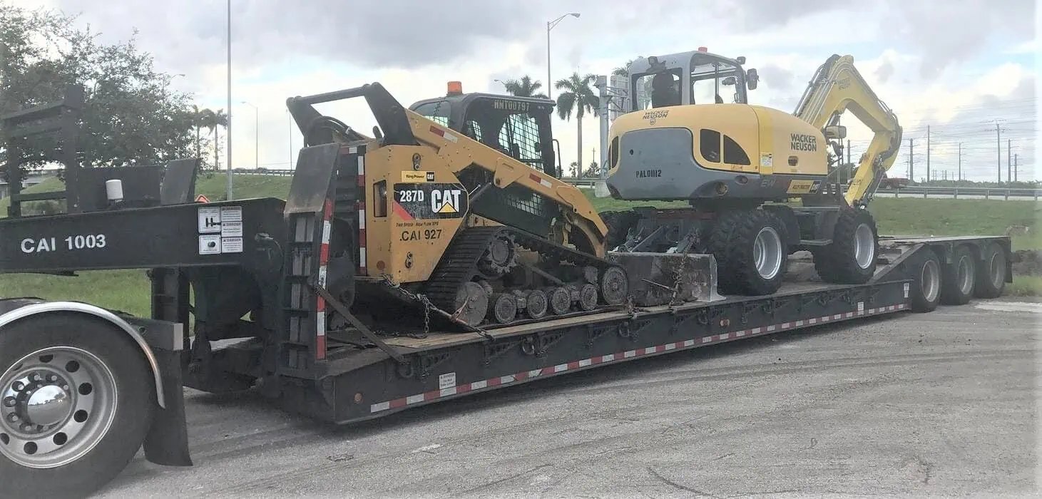 shipping CAT skid steer loaders